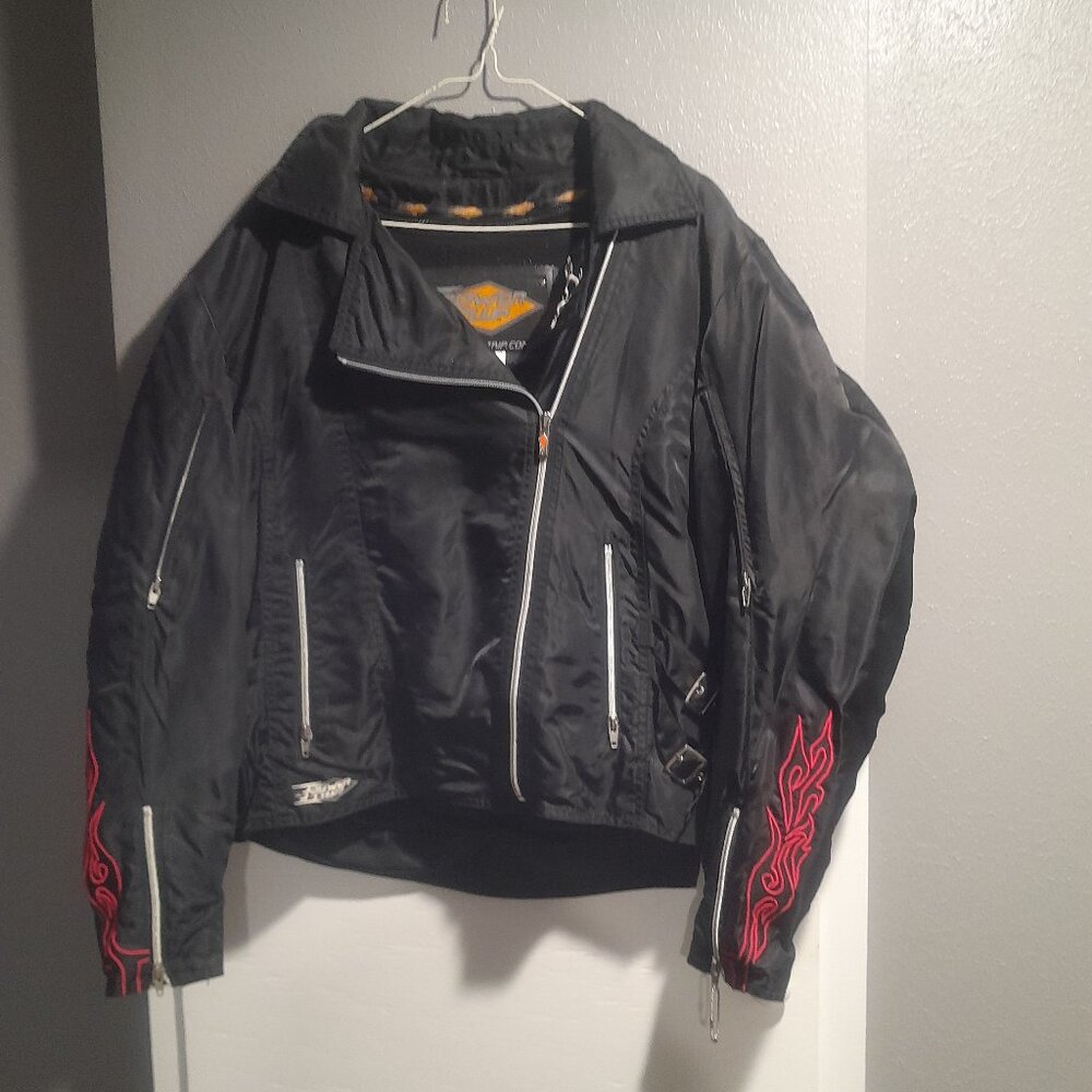 Super Cute Orange County Biker Jacket  - Black